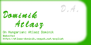 dominik atlasz business card